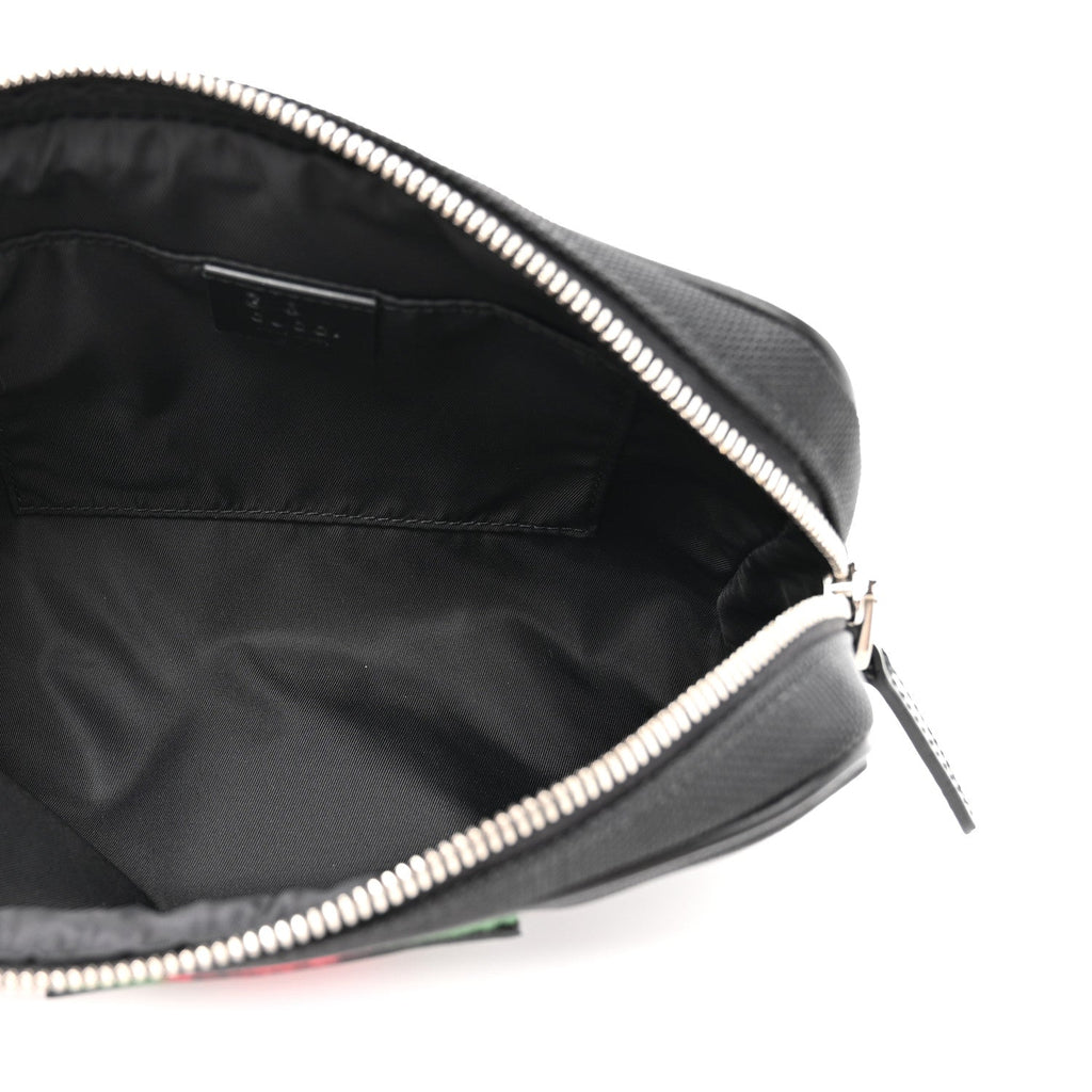 Gucci Canvas Web Slim Belt Bag Black