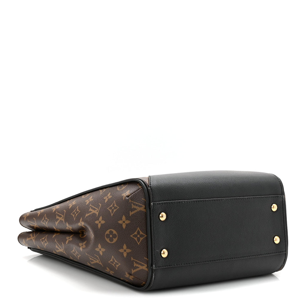 Louis Vuitton Calfskin Monogram Kimono Tote  Black