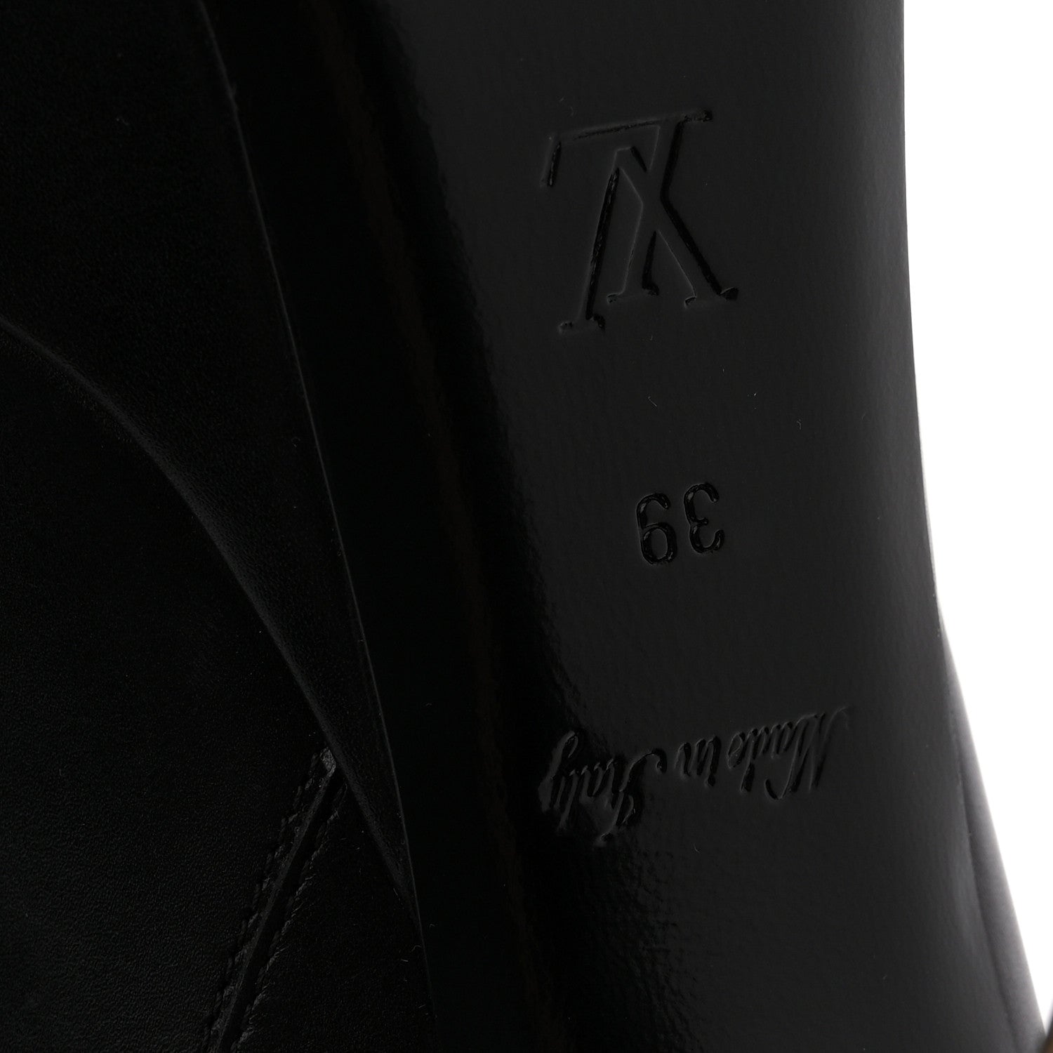Louis Vuitton Soft Calfskin Monogram Afterglow Platform Ankle Boots 39 Black