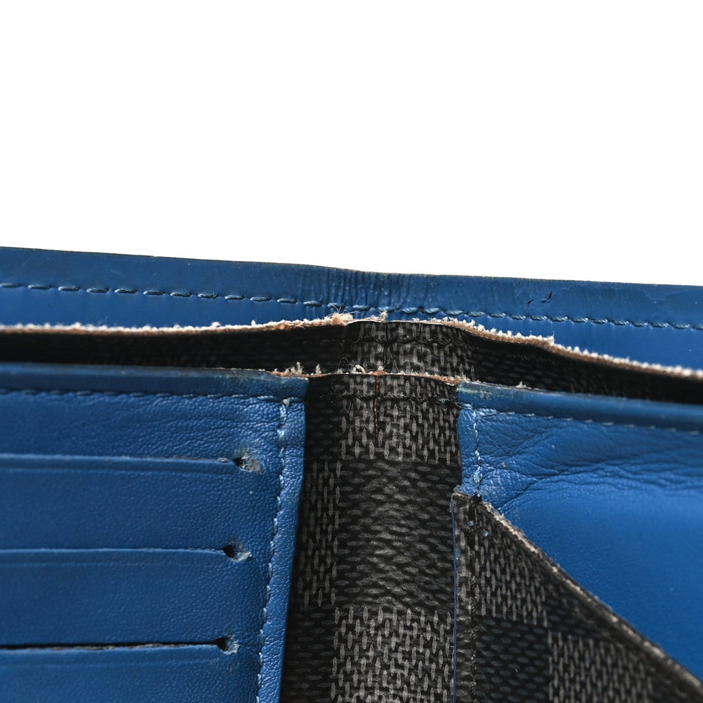 Louis Vuitton Damier Cobalt Multiple Wallet Neon