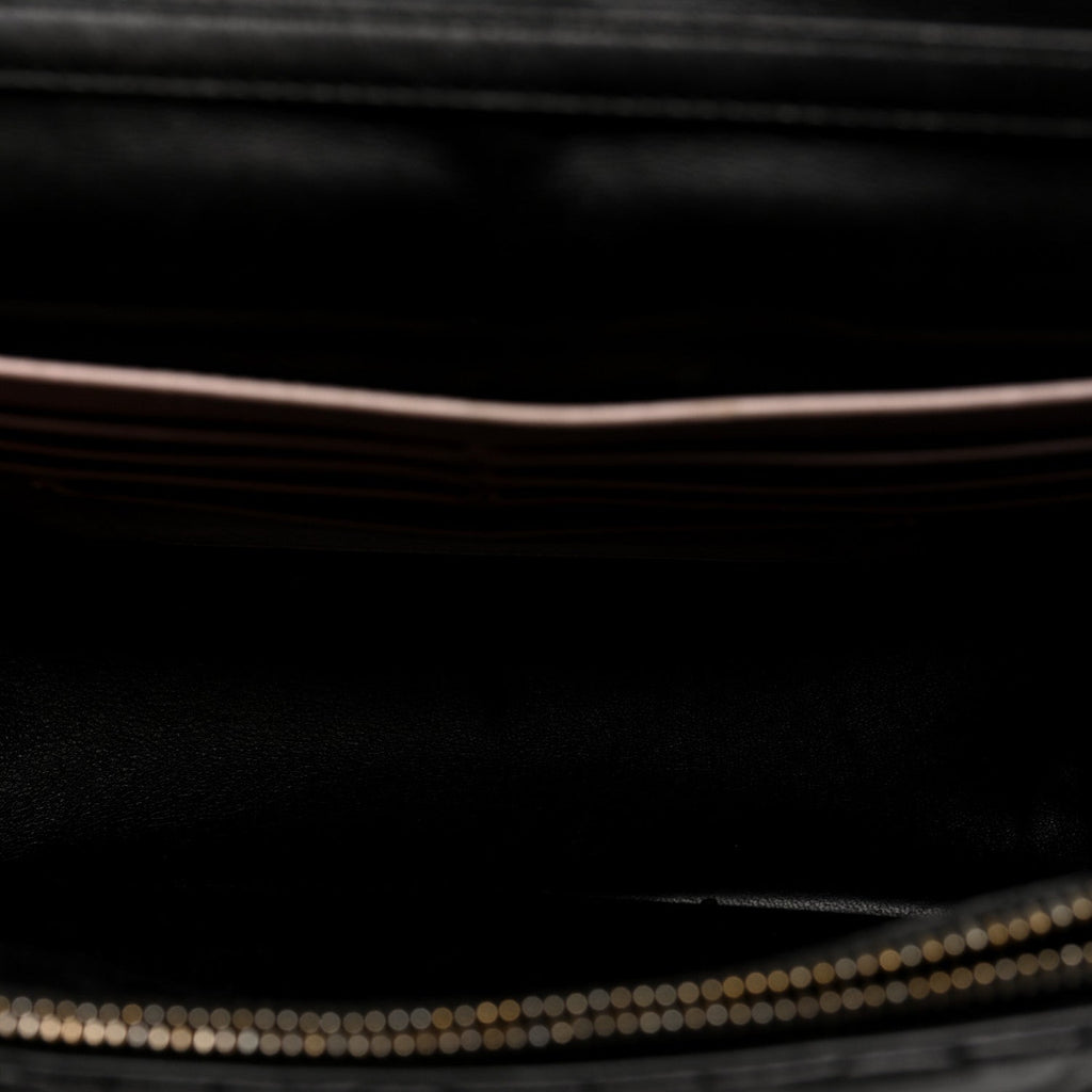 Christian Dior Lambskin Cannage Medium Miss Dior Flap Black
