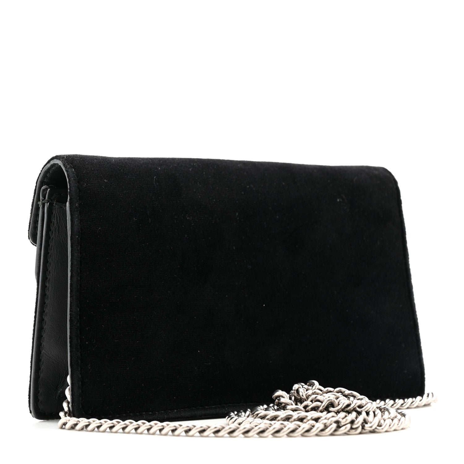 Gucci Velvet Super Mini Dionysus Shoulder Bag Black