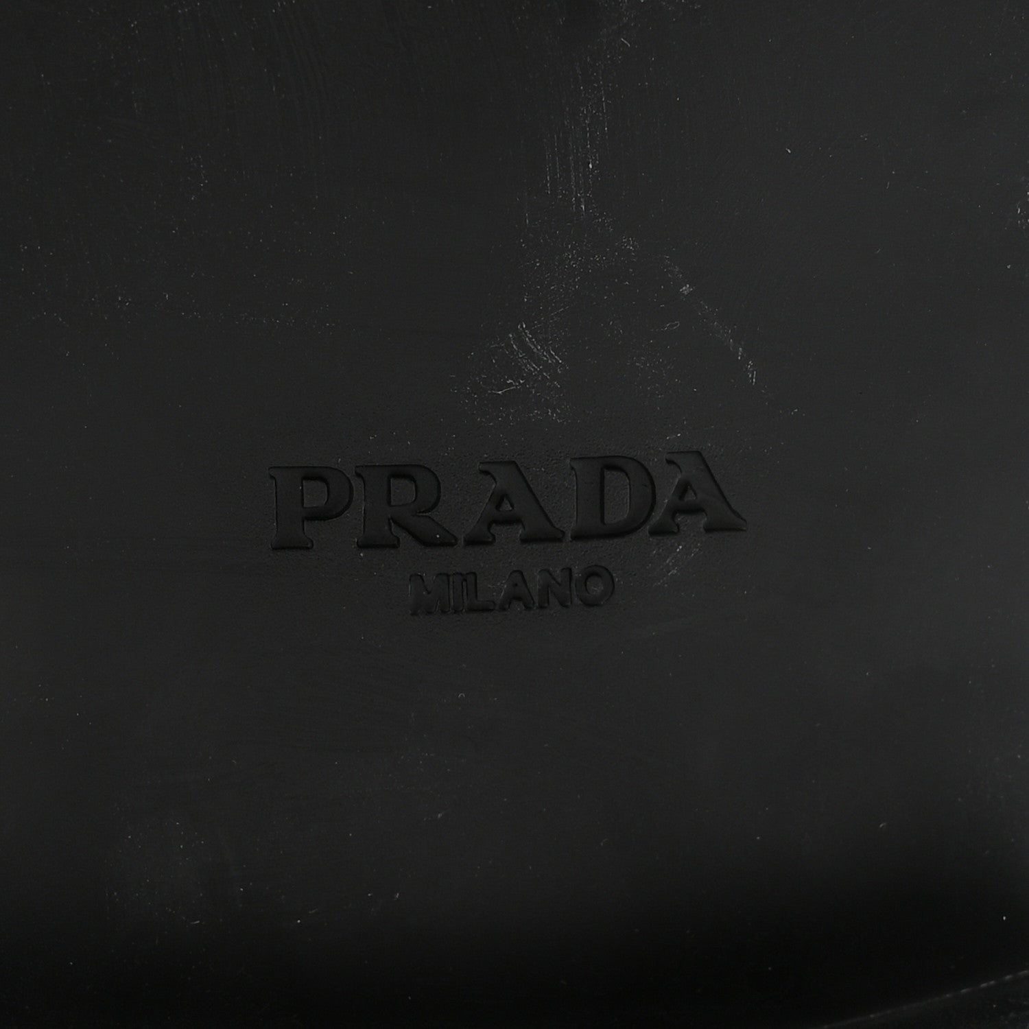 Prada Spazzolato Mens Derby Loafers 7.5 Black