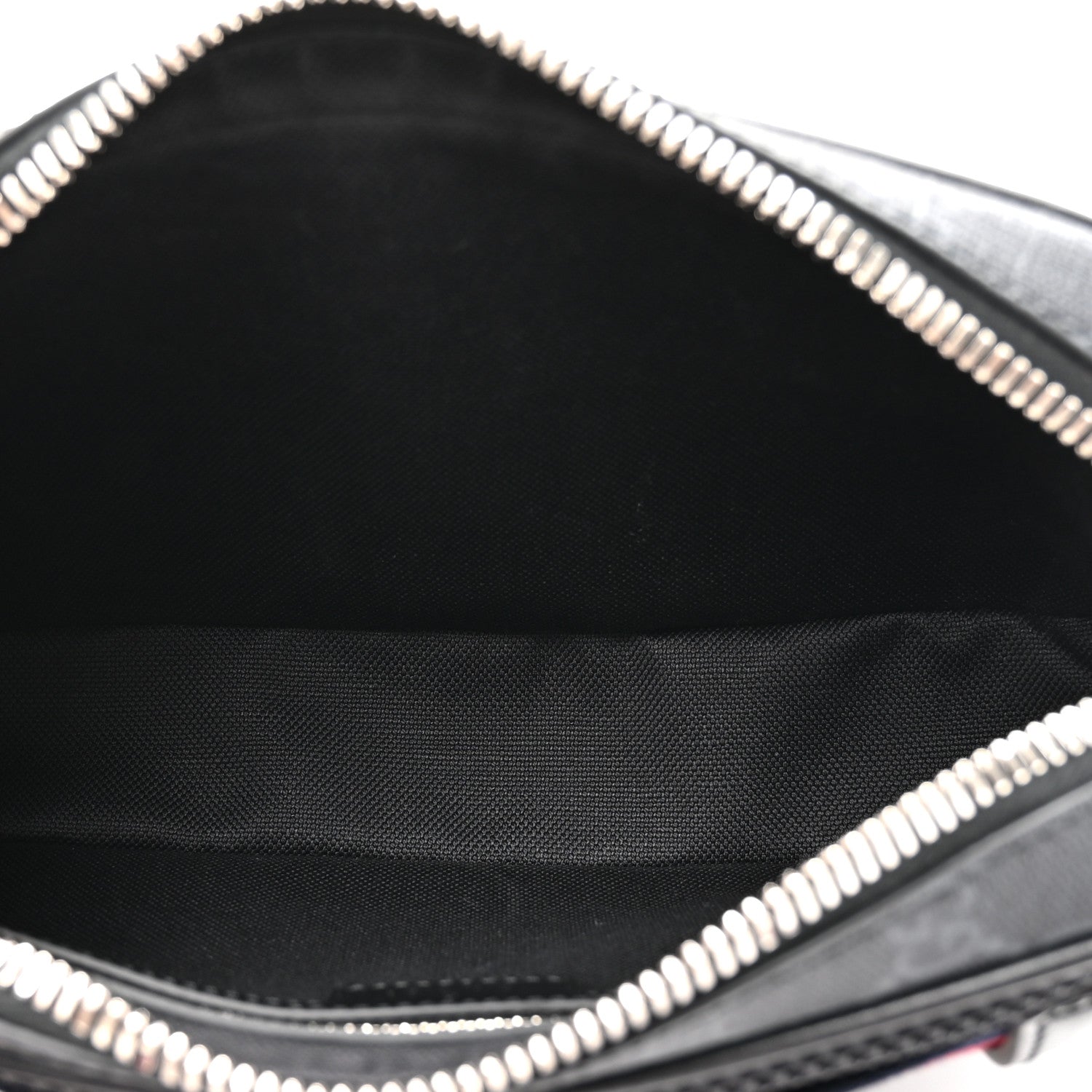 Gucci Soft GG Supreme Monogram Web Belt Bag Black Grey