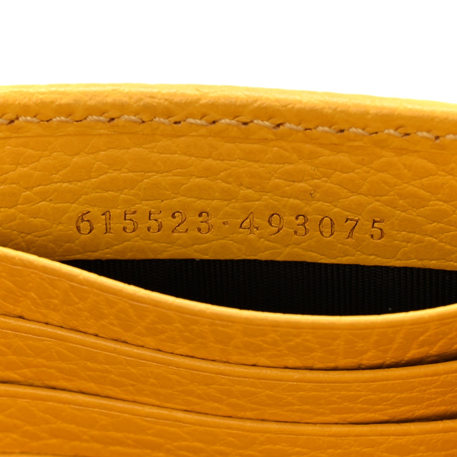 Gucci Dollar Calfskin Interlocking G Chain Wallet New Buttercup