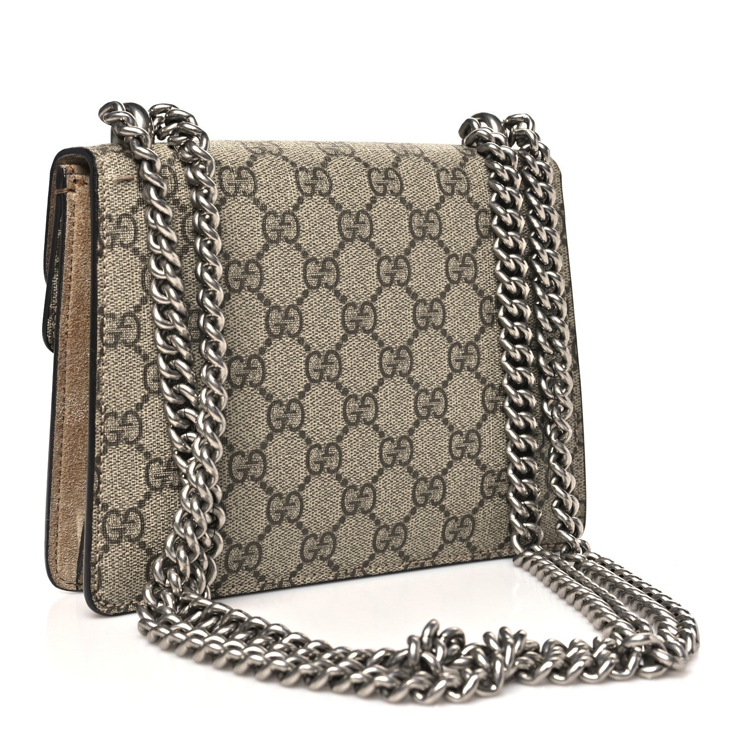 Gucci GG Supreme Monogram Mini Dionysus Shoulder Bag Taupe