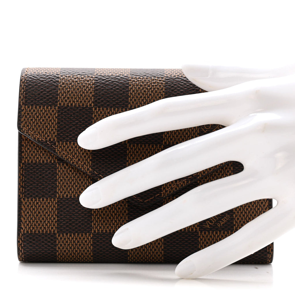 Louis Vuitton Damier Ebene Victorine Wallet Red