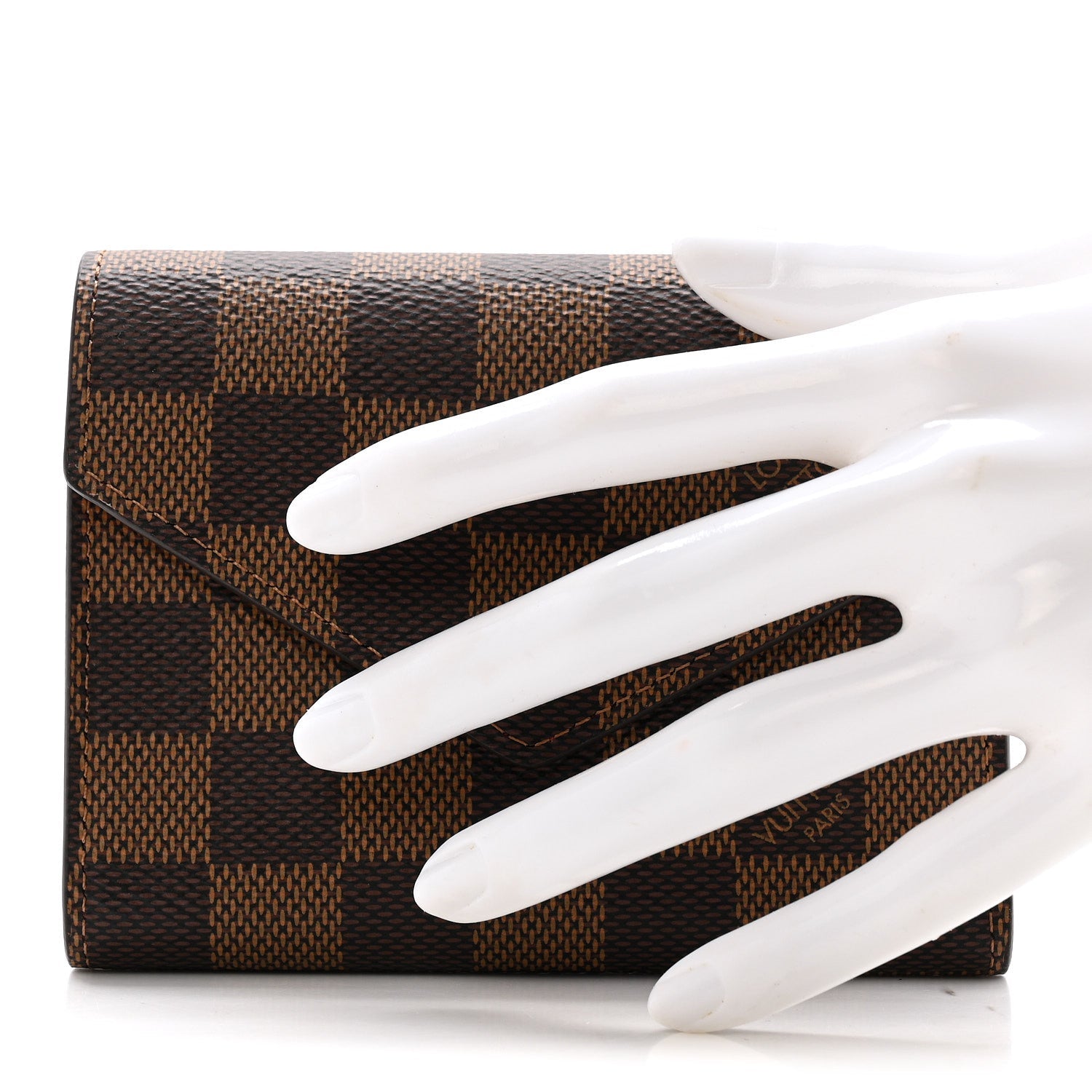 Louis Vuitton Damier Ebene Victorine Wallet Red