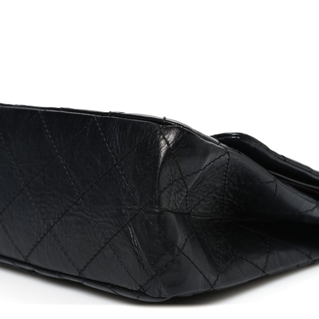 Chanel Aged Calfskin Quilted 2.55 Reissue 227 Flap Black