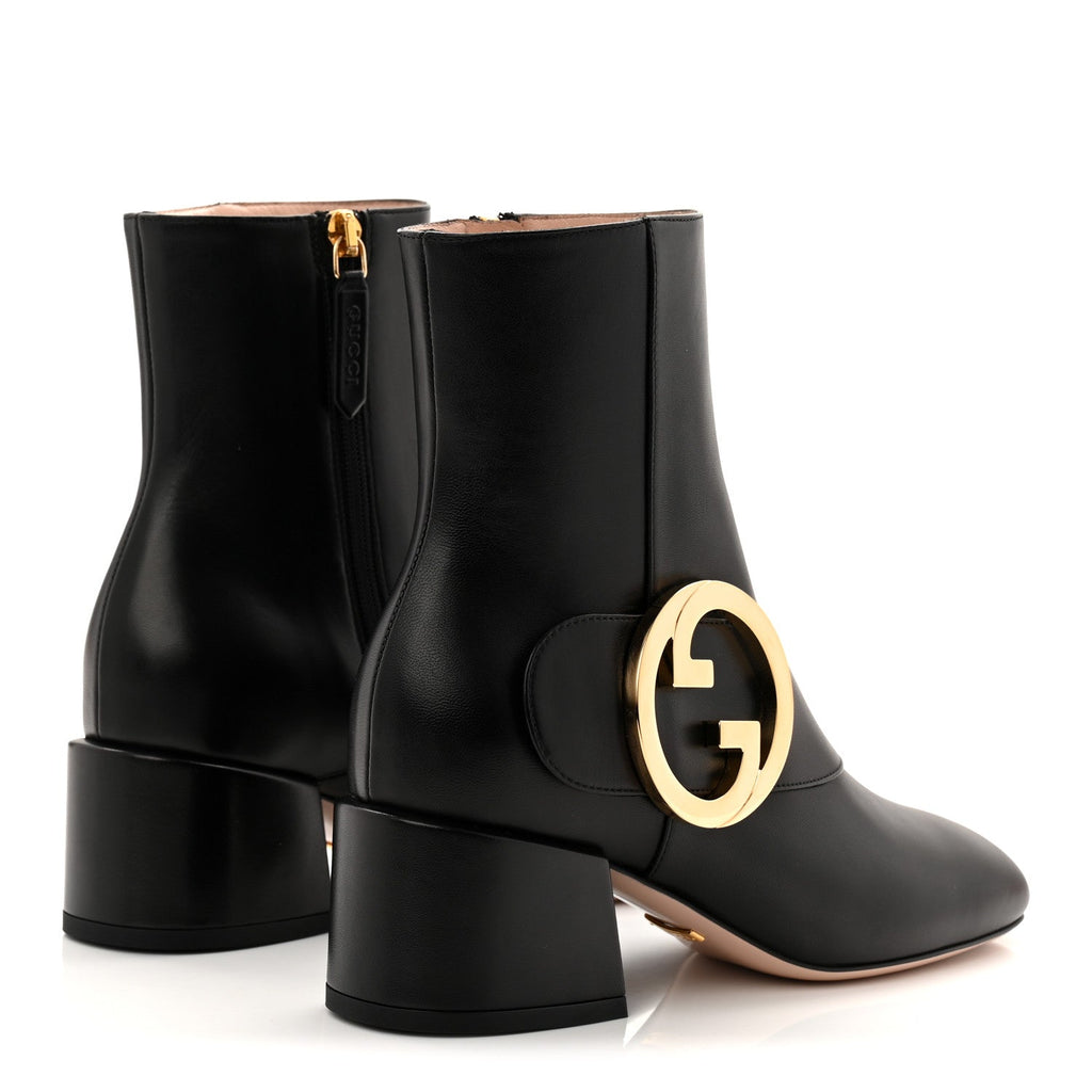 Gucci Malaga Kid GG Blondie 55mm Ankle Boots 35 Black