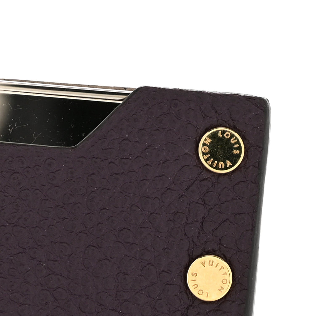 Louis Vuitton Cuir Rivets Mirror Case Quetsche