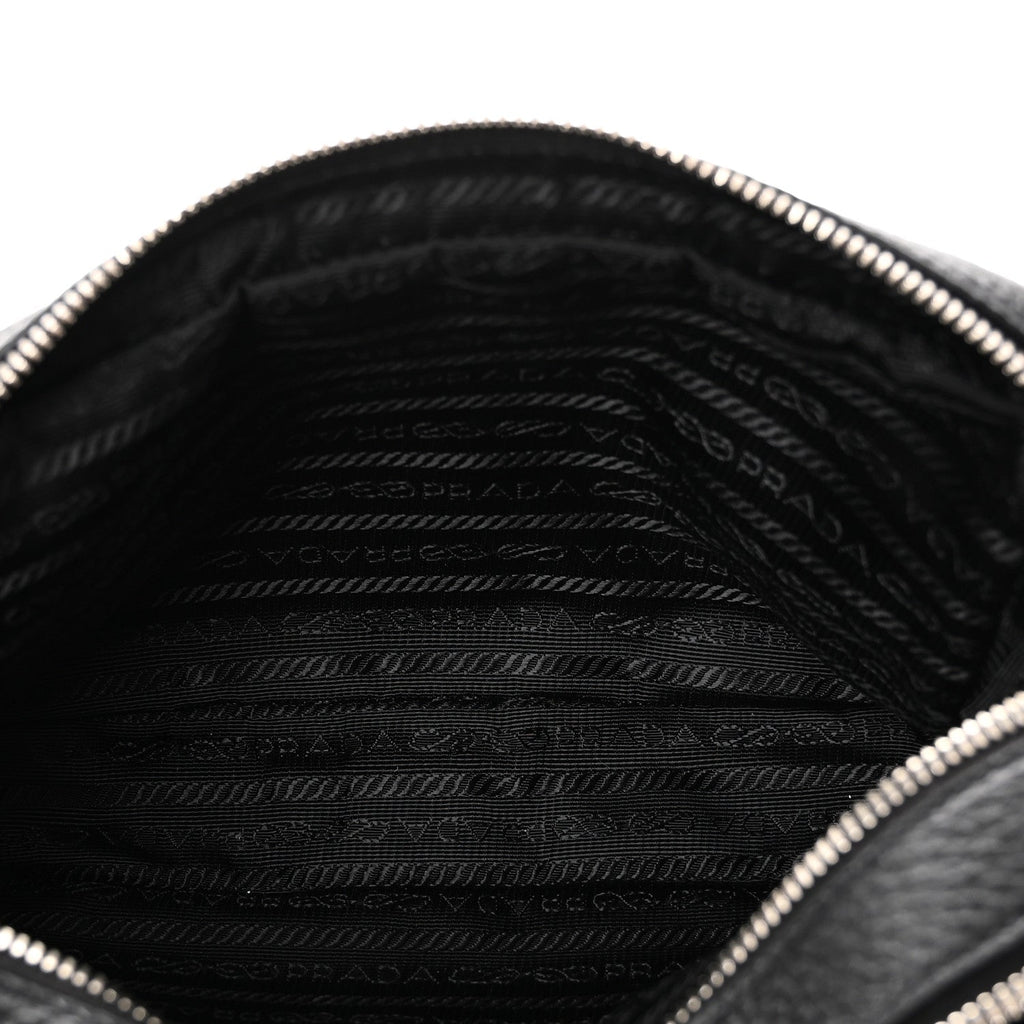 Prada Vitello Daino Soft Camera Crossbody Black