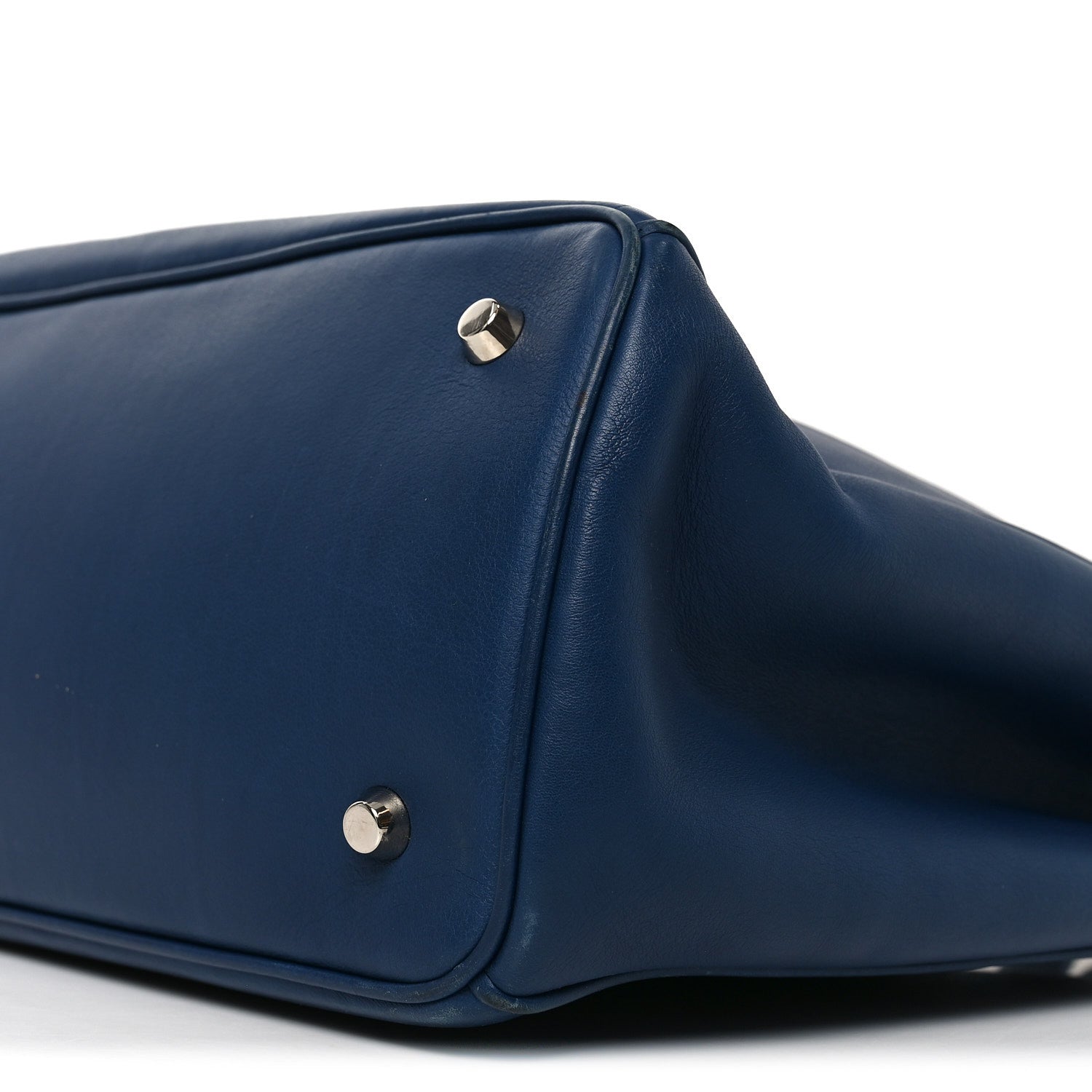 Christian Dior Smooth Calfskin Large Diorissimo Tote Blue