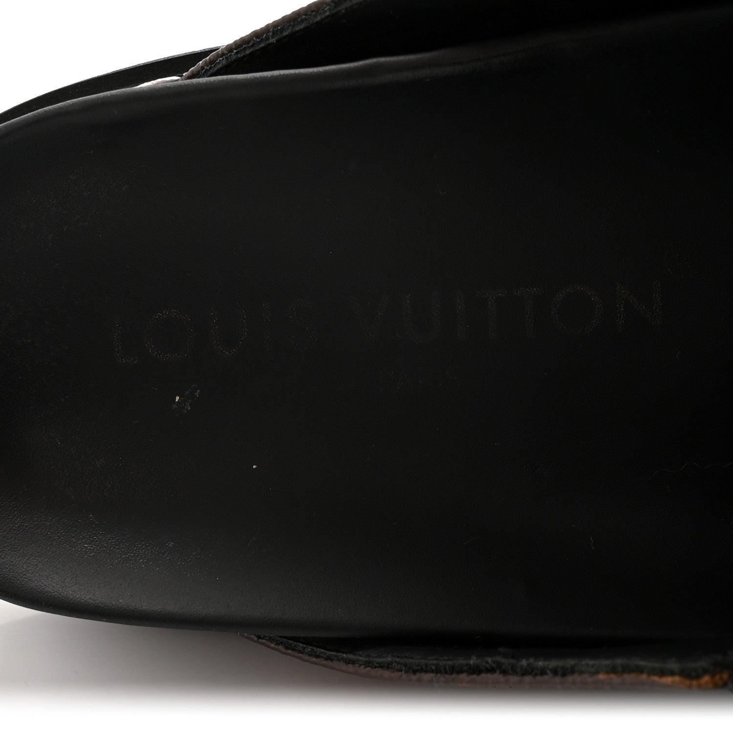 Louis Vuitton Patent Monogram Womens Cosy Flat Comfort Clog Mules 38 Brown