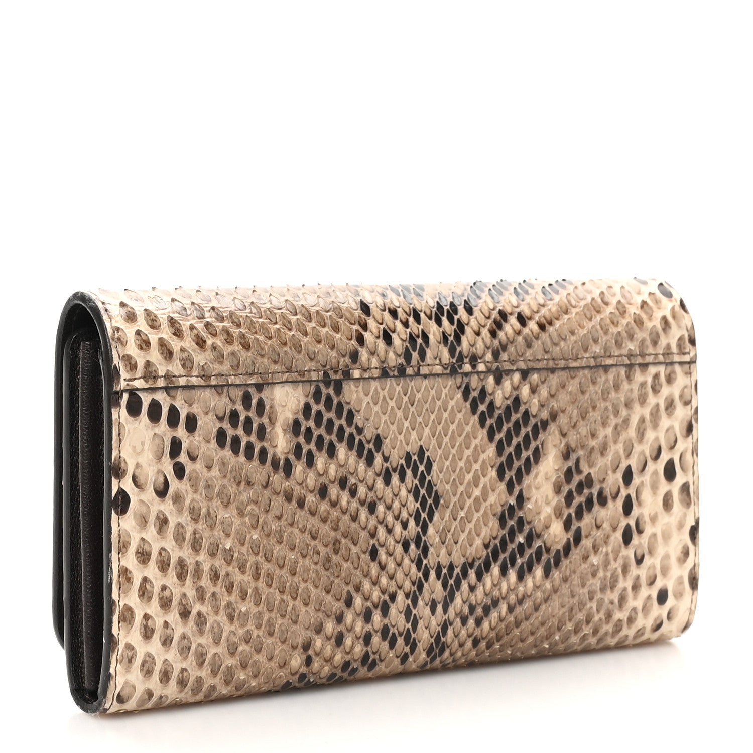 Louis Vuitton Snakeskin Twist Wallet Brown