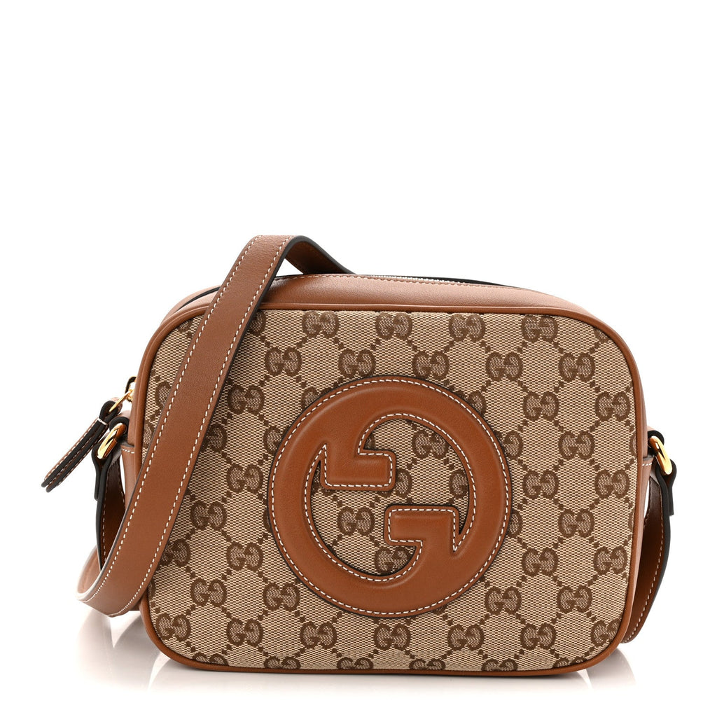 Gucci GG Supreme Calfskin Mini Blondie Bag Beige Ebony Sundial