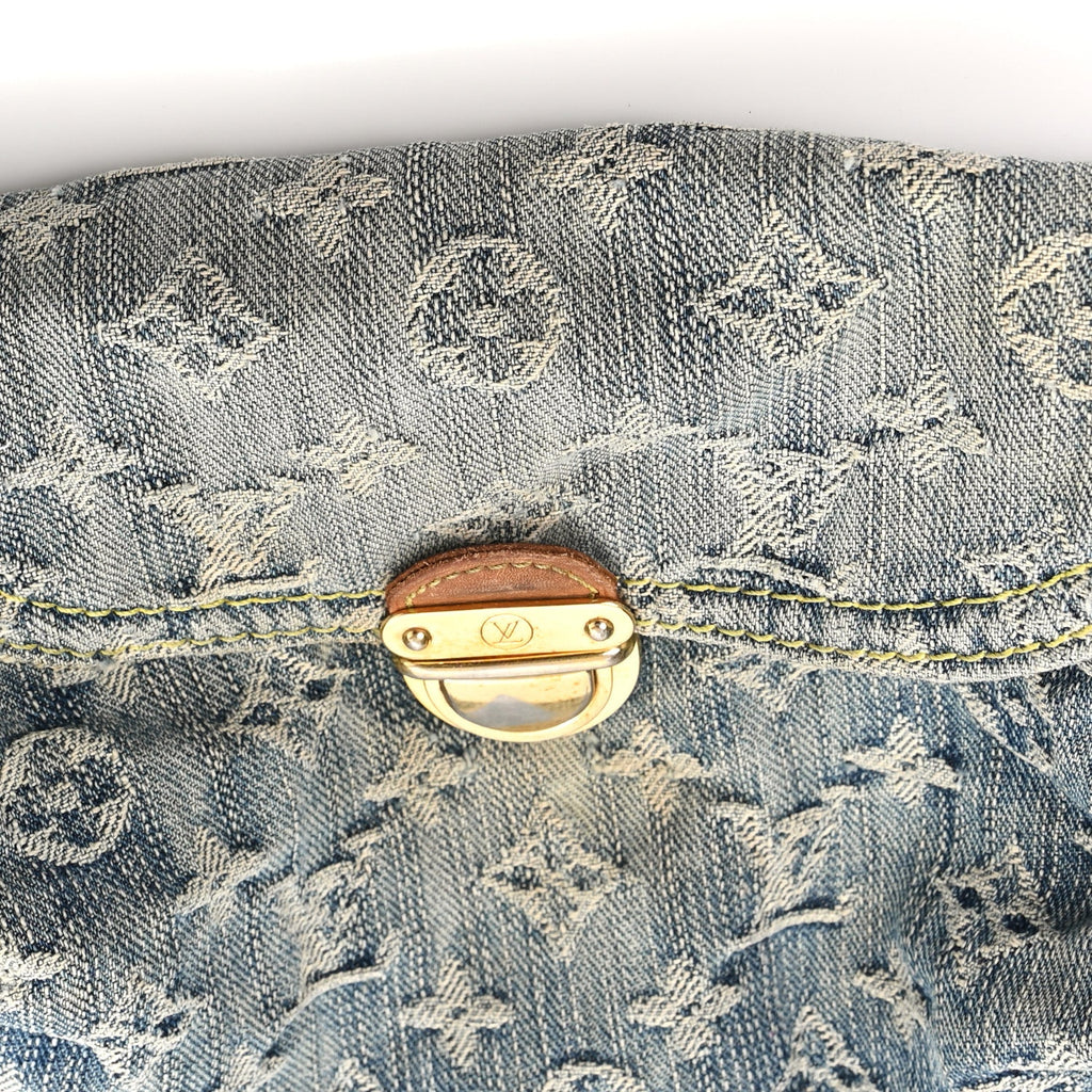 Louis Vuitton Monogram Denim Mini Pleaty Blue