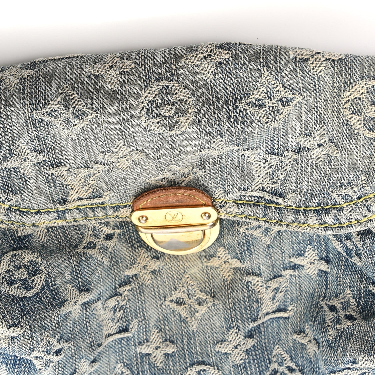 Louis Vuitton Monogram Denim Mini Pleaty Blue