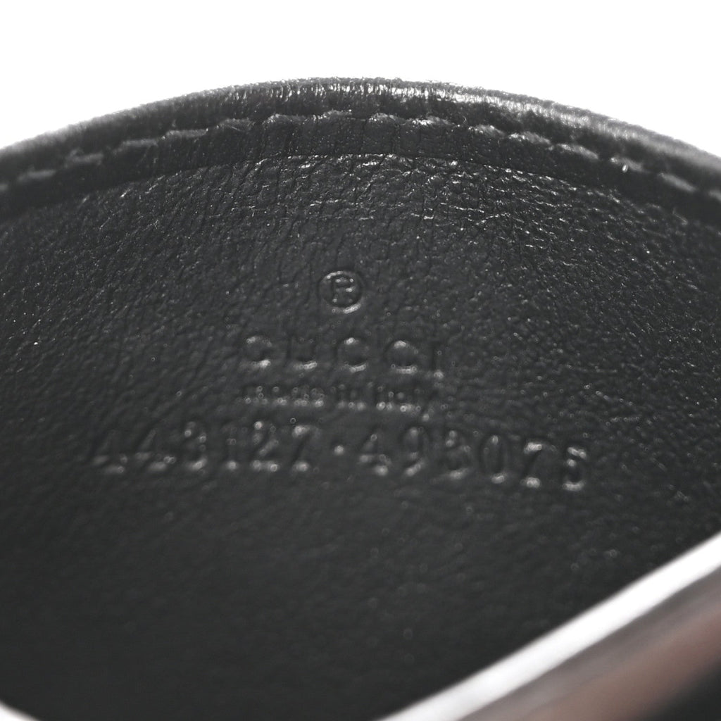 Gucci Calfskin Matelasse GG Marmont Card Holder Black