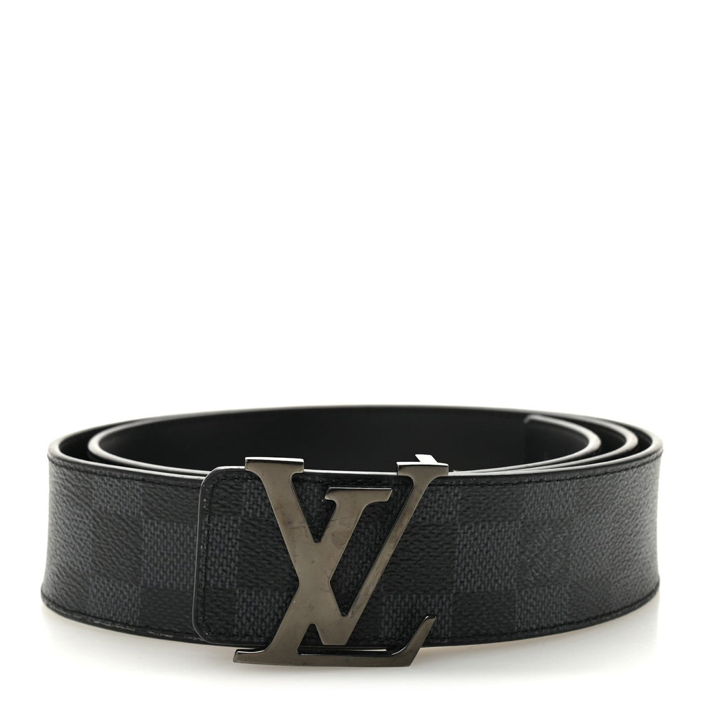 Louis Vuitton Damier Graphite 40mm LV Initiales 100 40 Belt