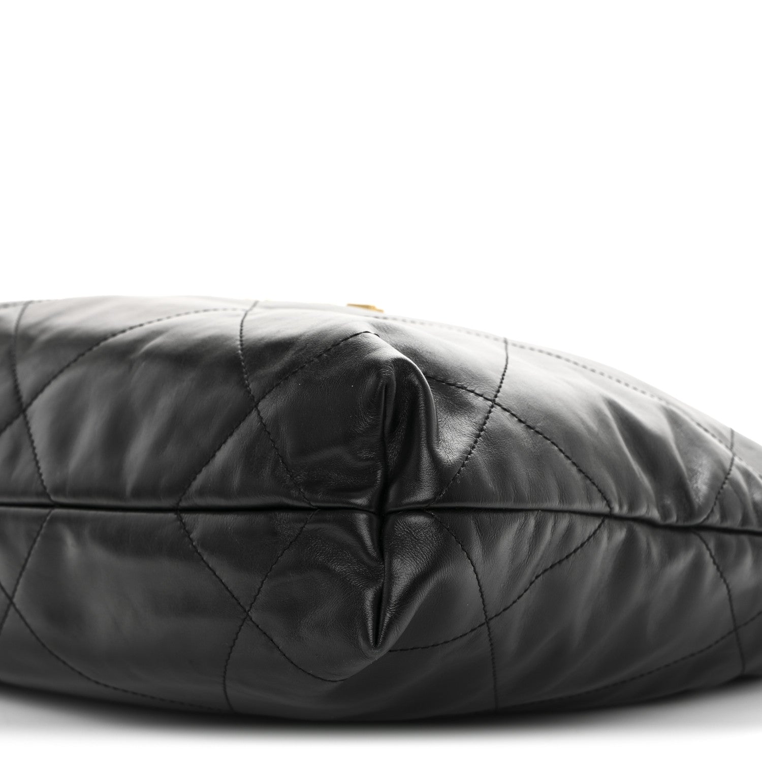 Chanel Shiny Calfskin Quilted Small Chanel 22 Black