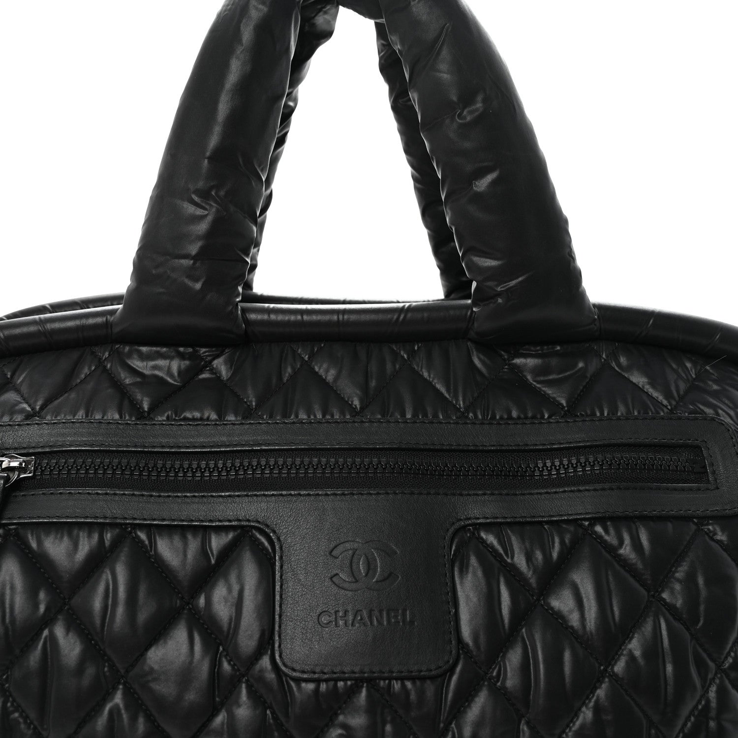 Chanel Nylon Quilted Medium Coco Cocoon Tote Black