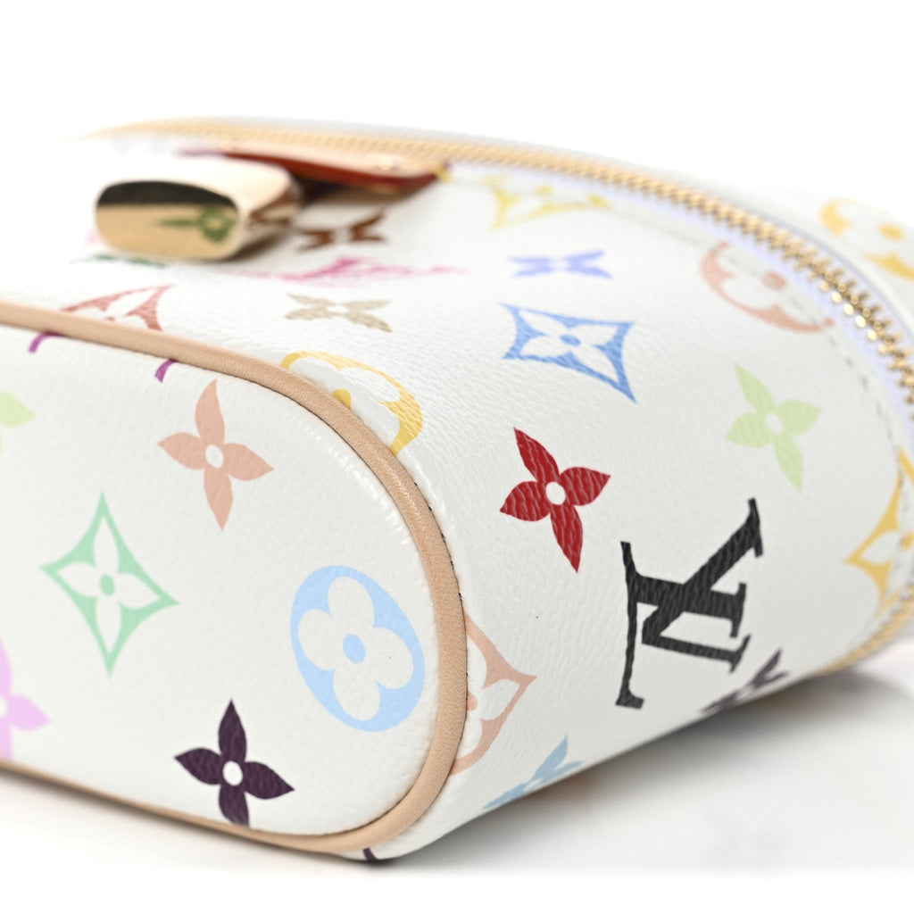 Louis Vuitton LV x TM Monogram Multicolor Vanity Chain Pouch White