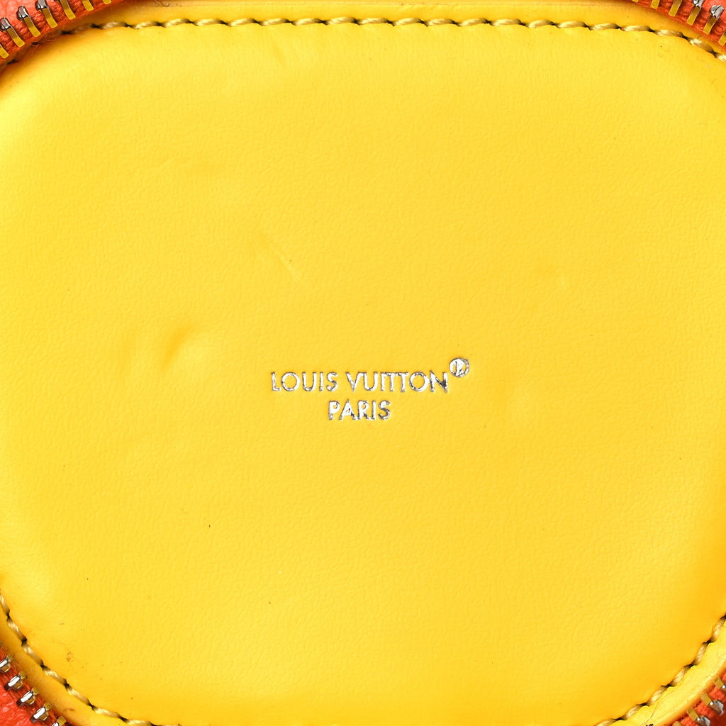 Louis Vuitton Monogram Crab Bag Charm Orange