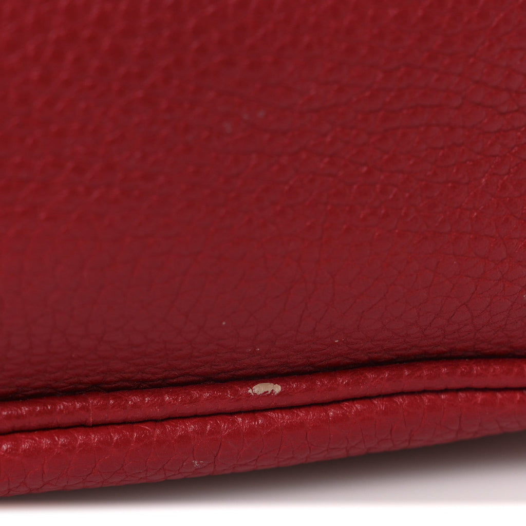 Gucci Pebbled Calfskin Small Soho Disco Bag Vibrant Red