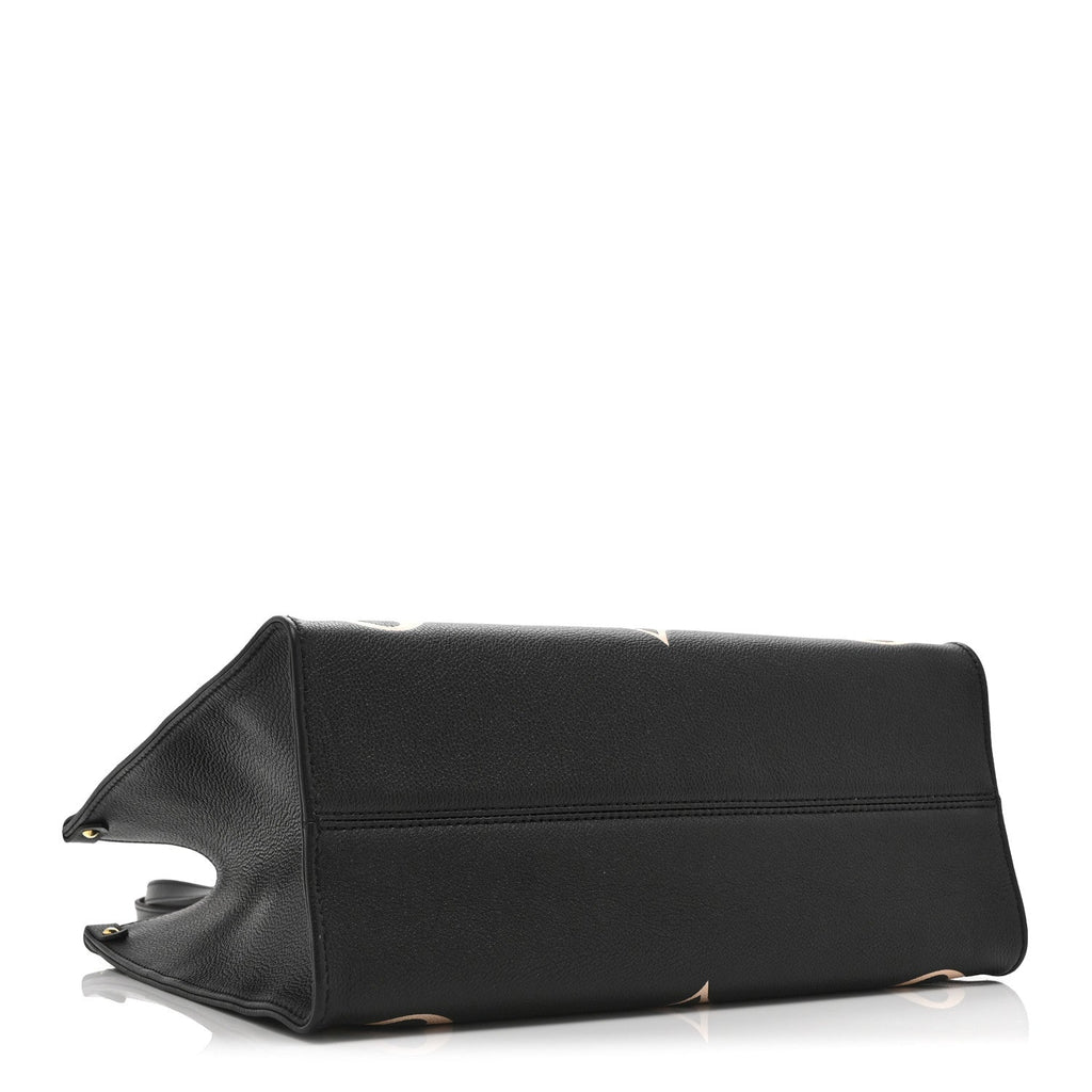 Louis Vuitton Empreinte Monogram Giant Onthego MM Black Beige