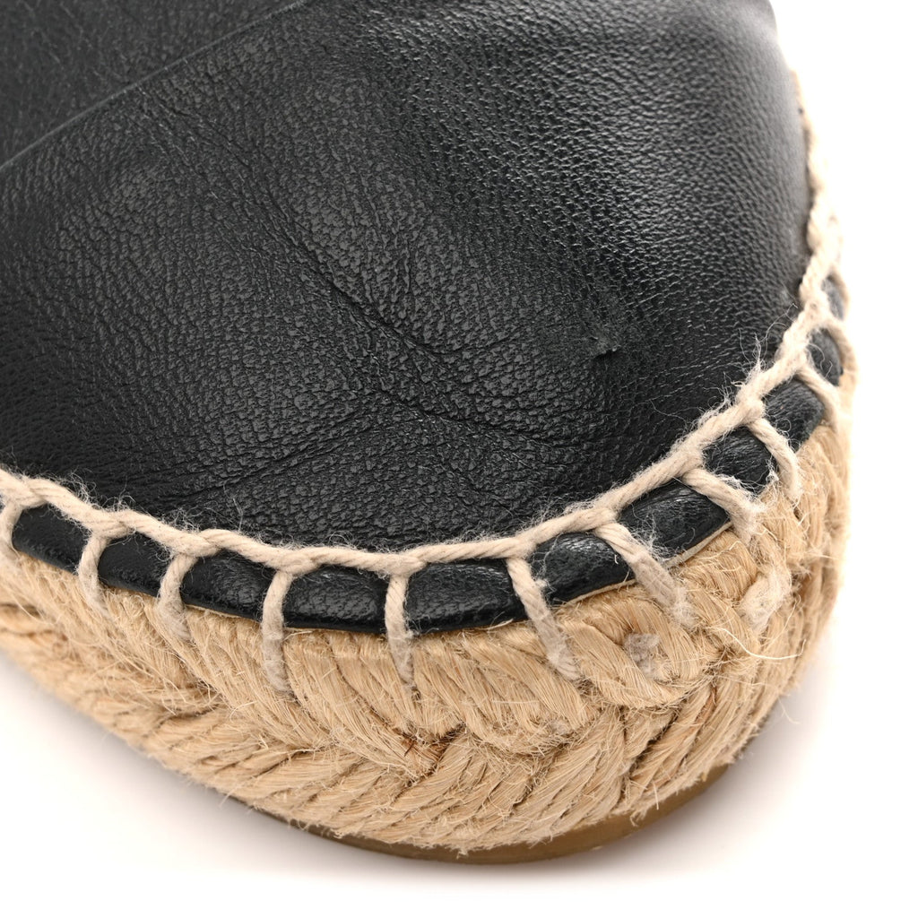 Lambskin CC Espadrilles 38 Dark Navy