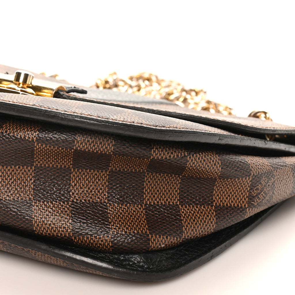 Louis Vuitton Damier Ebene Cuir Taurillon Wight Black