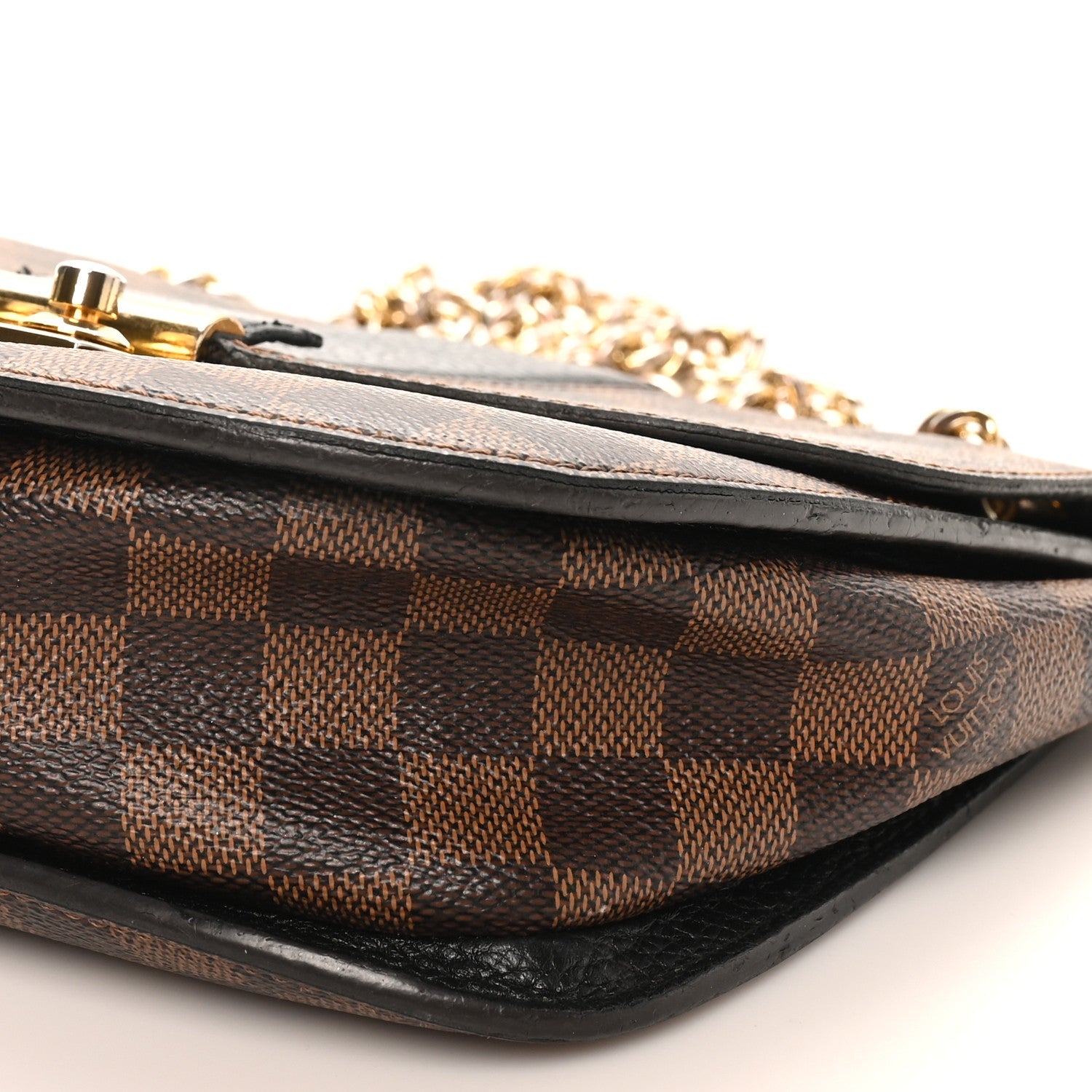 Louis Vuitton Damier Ebene Cuir Taurillon Wight Black