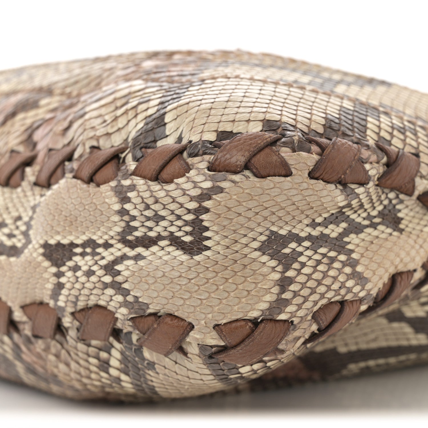 Gucci Snakeskin Large New Jackie Shoulder Bag Multicolor