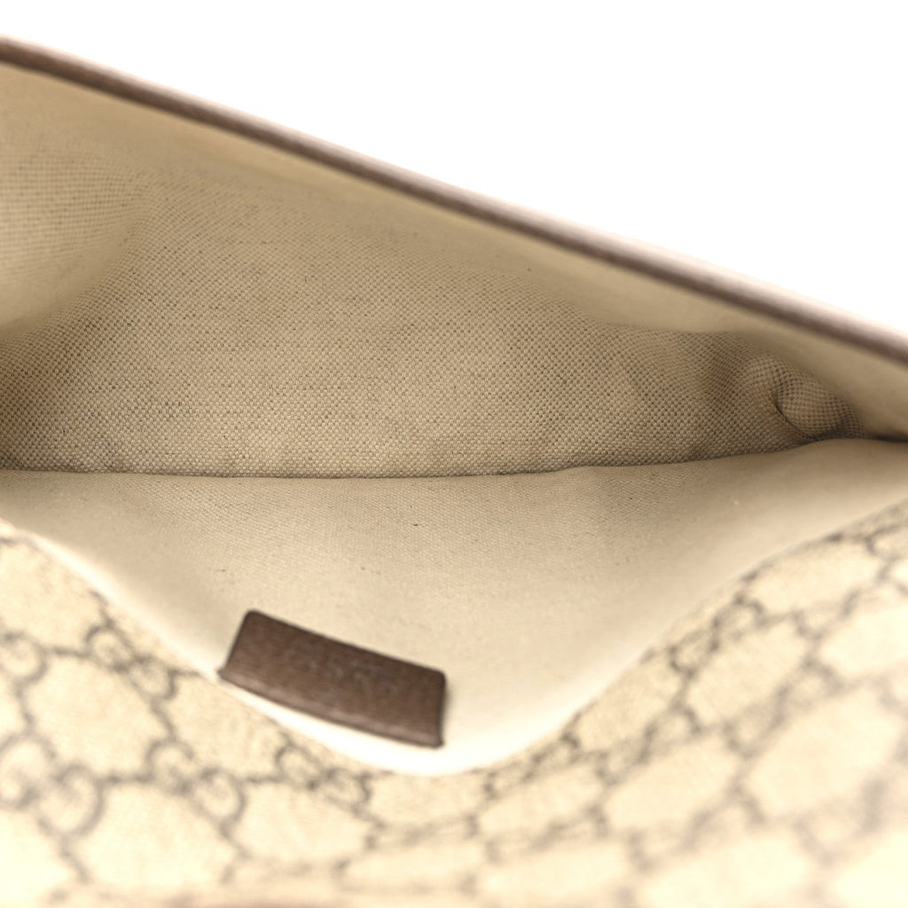 Gucci GG Supreme Monogram Neo Vintage Web Belt Bag Brown