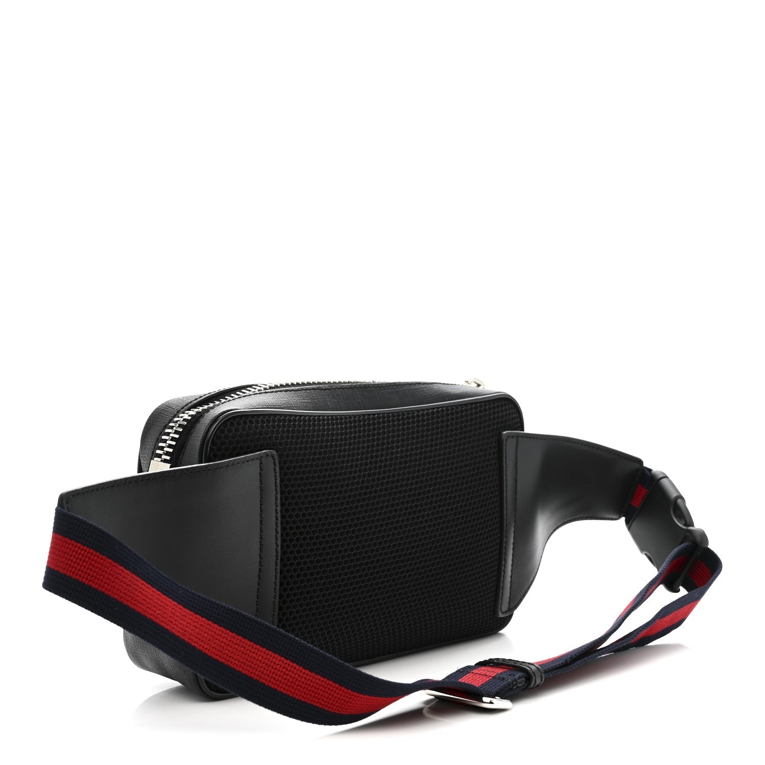 Gucci Soft GG Supreme Monogram Web Belt Bag Black Grey