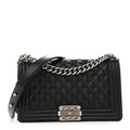 Chanel Caviar Quilted Medium Boy Flap Black