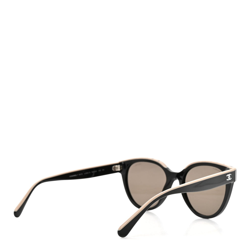 Acetate CC Butterfly Sunglasses 5414 Black Beige