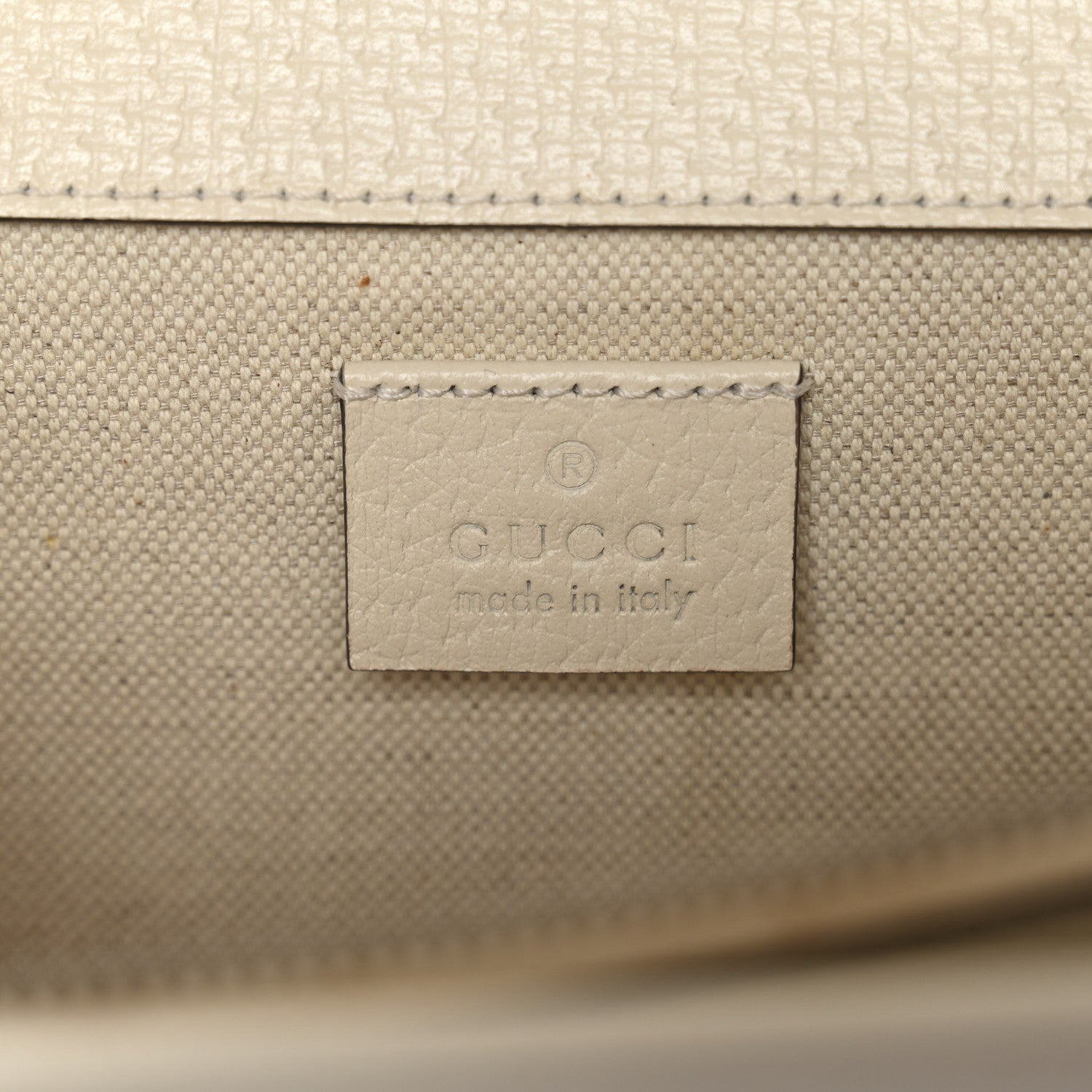 Gucci Textured Calfskin Crystal Small Dionysus Shoulder Bag Mystic White