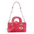 Christian Dior Patent Cannage Small Lady D-Joy Mexican Red
