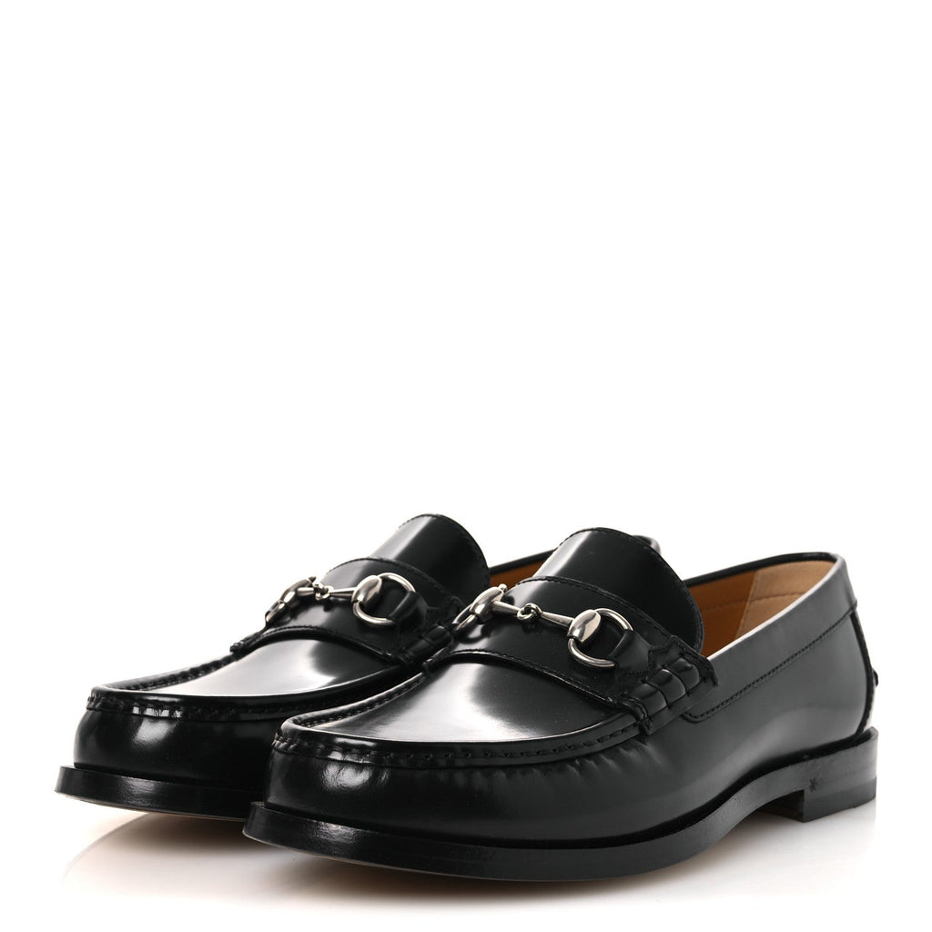 Gucci Millennial Ribot Mens Horsebit Loafers 9.5 Black