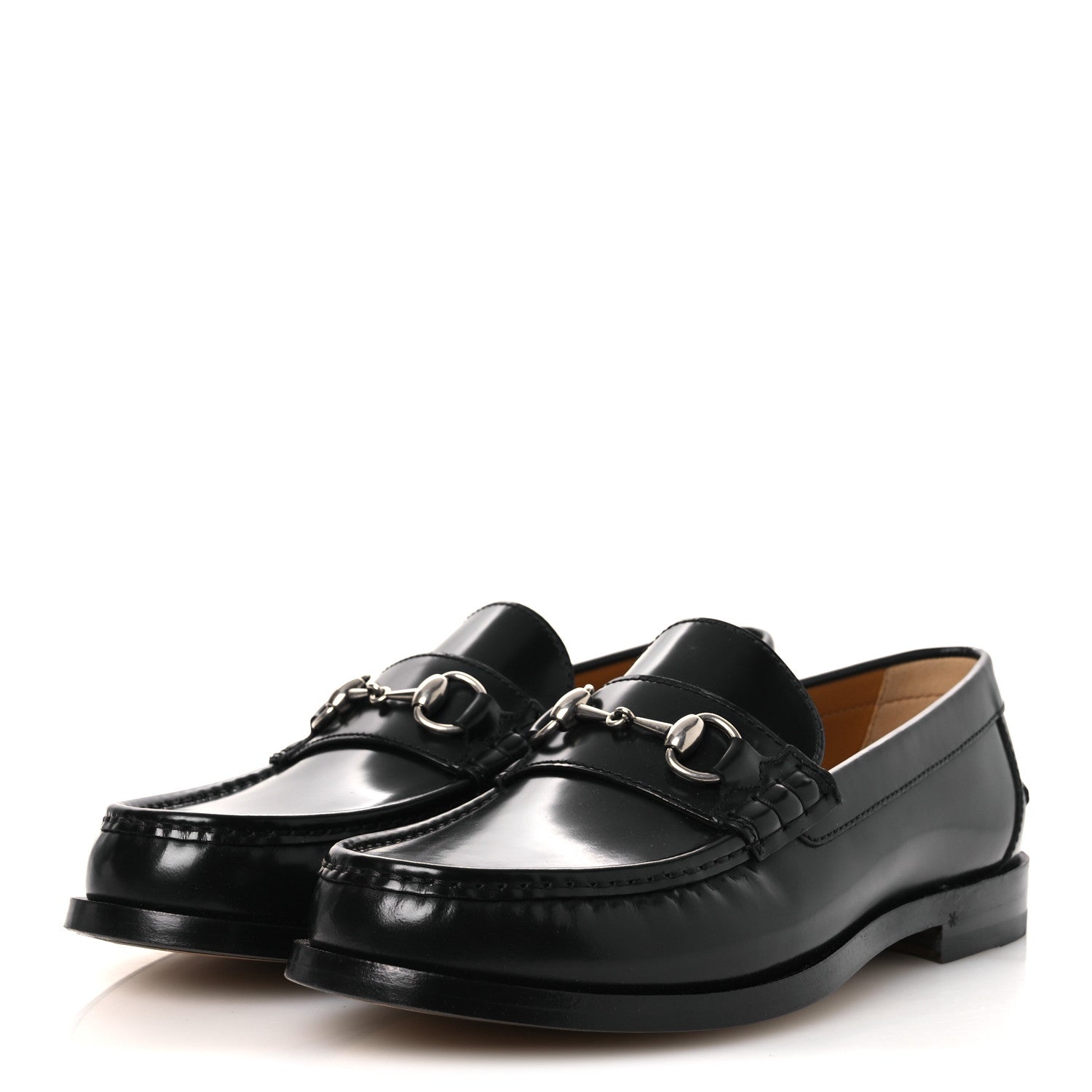 Gucci Millennial Ribot Mens Horsebit Loafers 9.5 Black