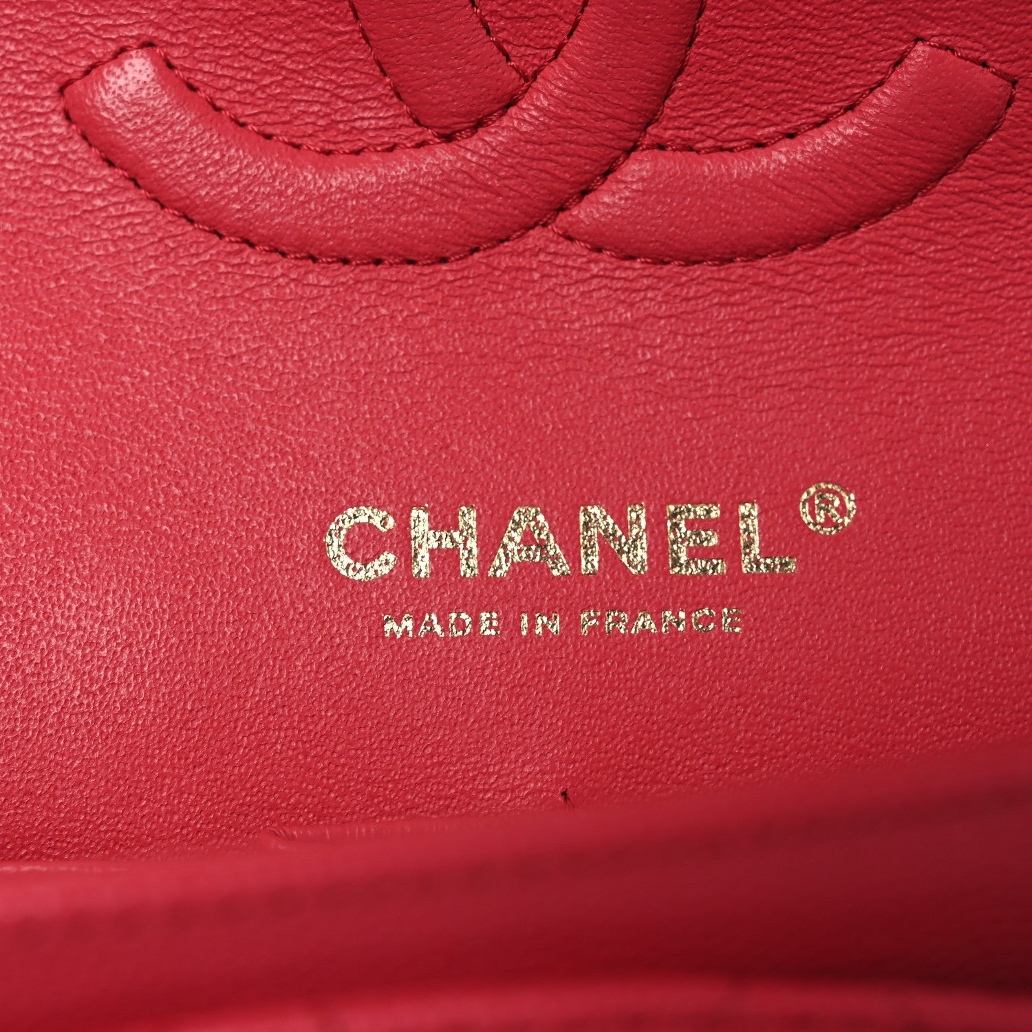 Chanel Caviar Quilted Medium Double Flap Dark Pink