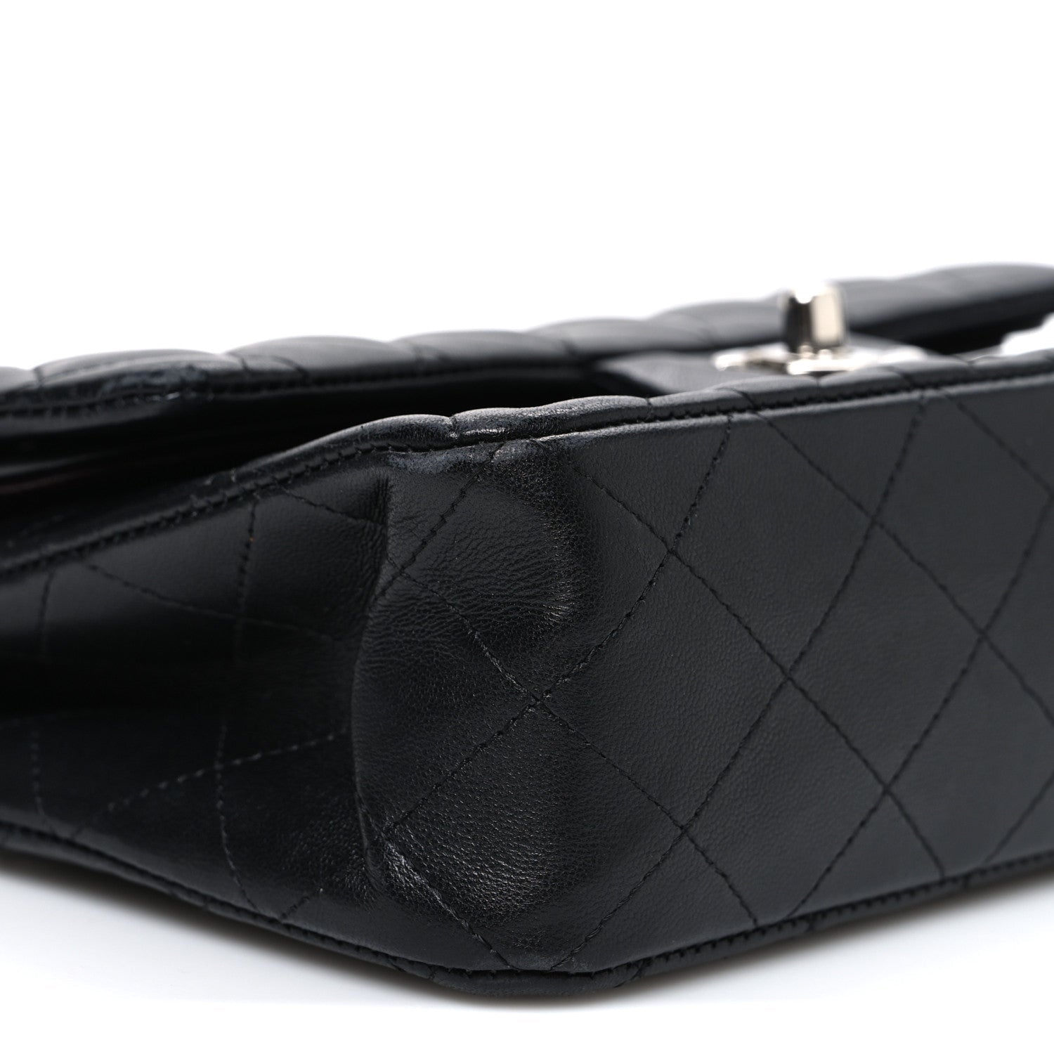 Chanel Lambskin Quilted Small Double Flap Black