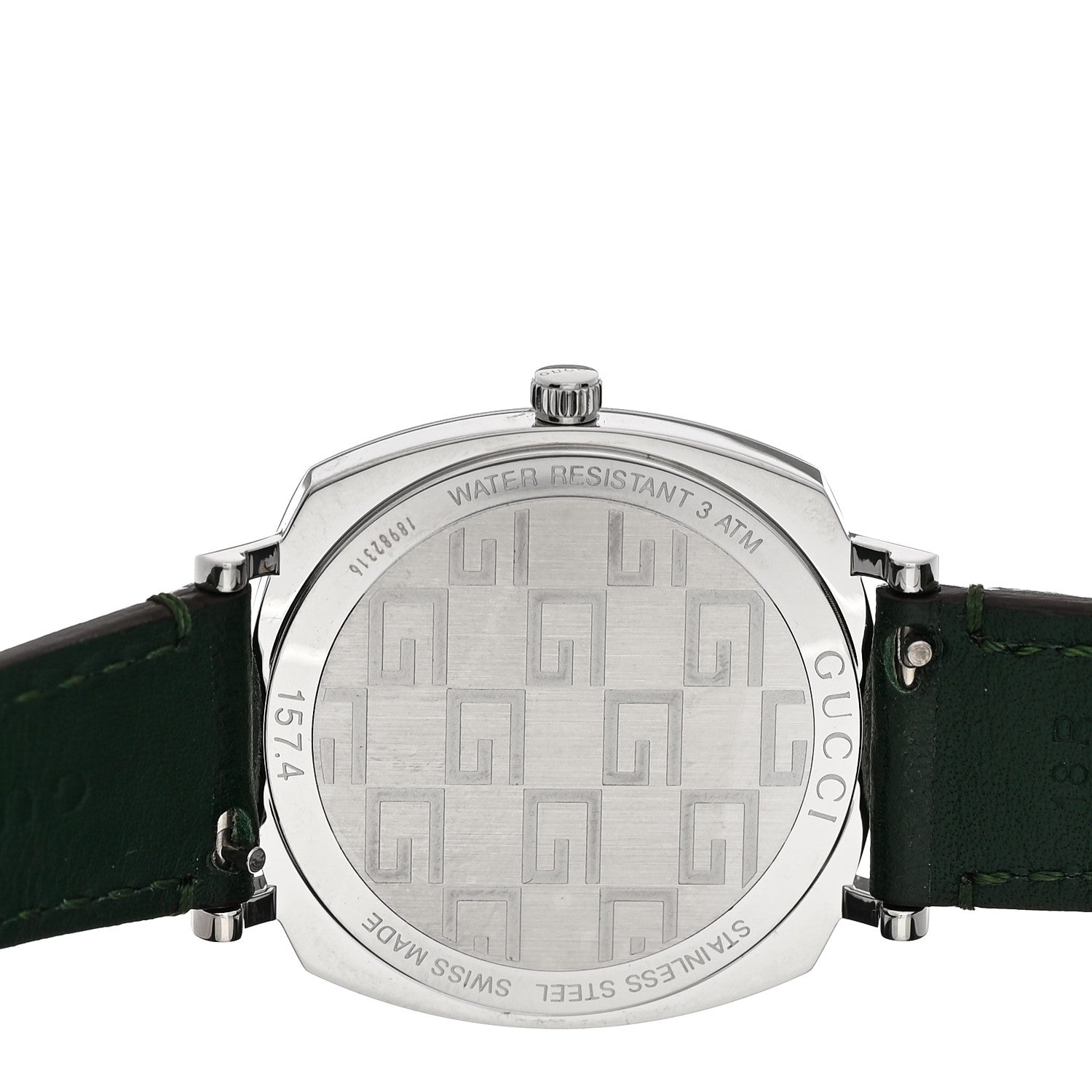 Gucci Stainless Steel Calfskin 35mm Grip Quartz Watch Green