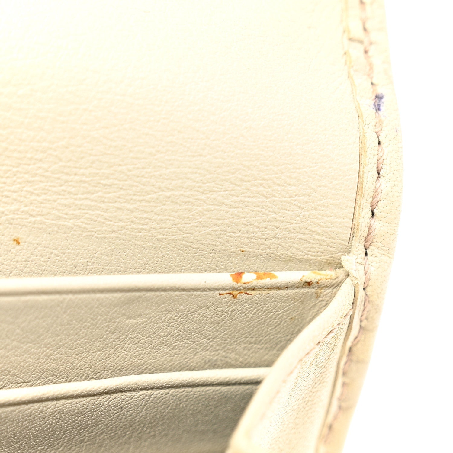 Gucci Shangai Calfskin Lovely Heart Continental Wallet Off White