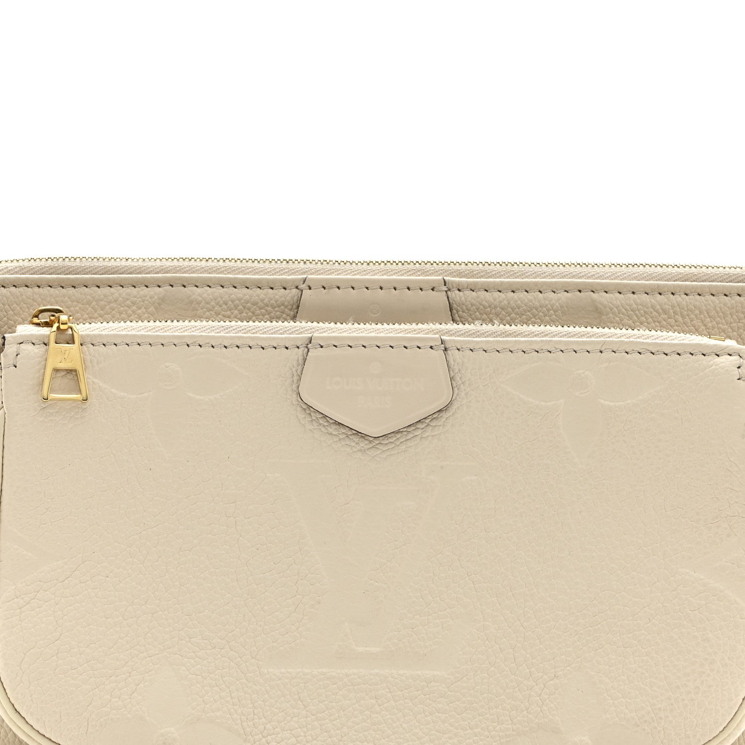 Louis Vuitton Empreinte Monogram Giant Multi Pochette Accessories Cream