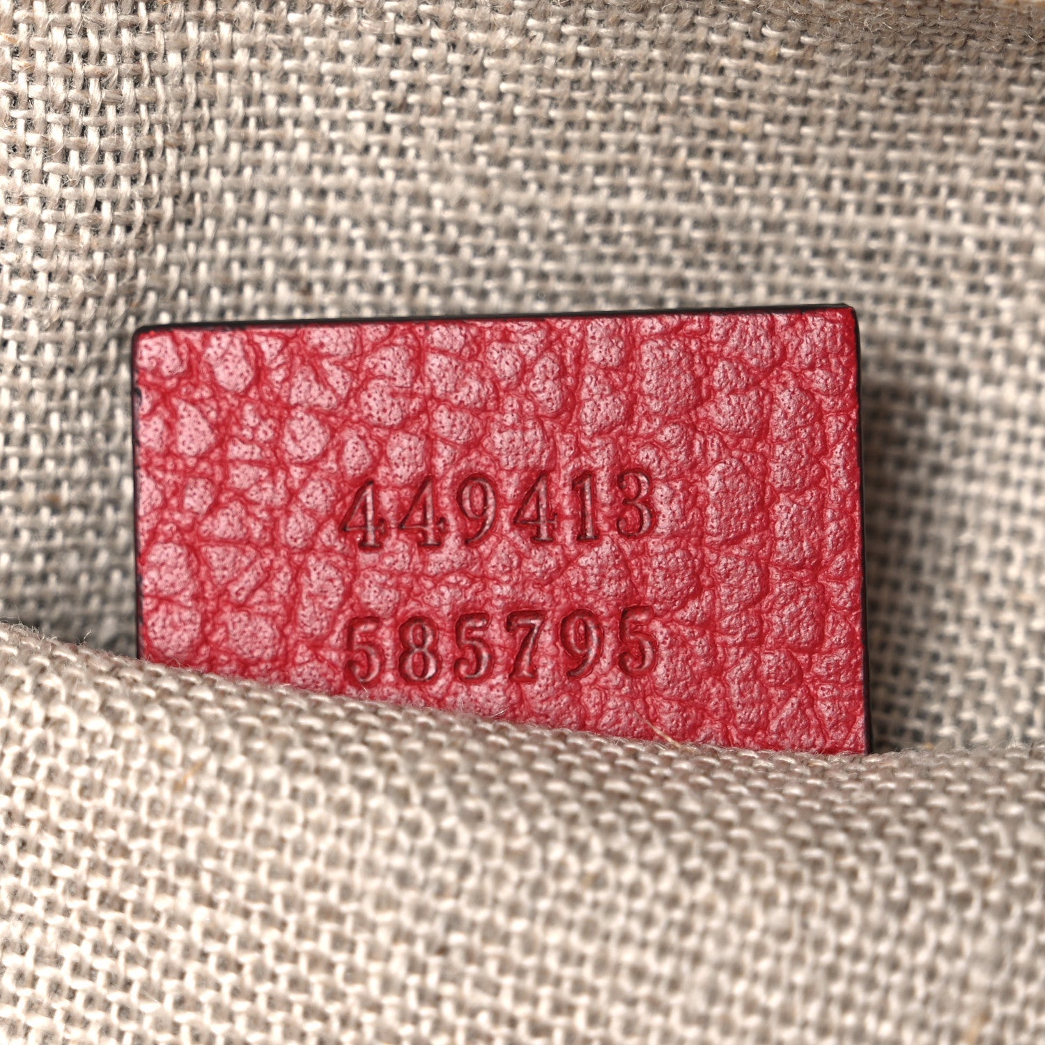 Gucci Monogram Mini Bree Messenger Bag Red