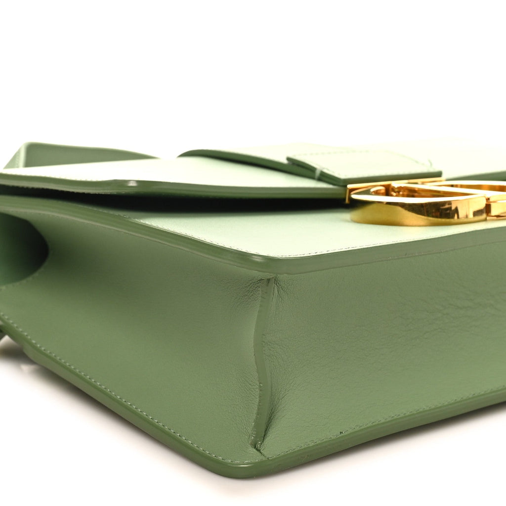 Christian Dior Smooth Calfskin 30 Montaigne Flap Bag Mint Green