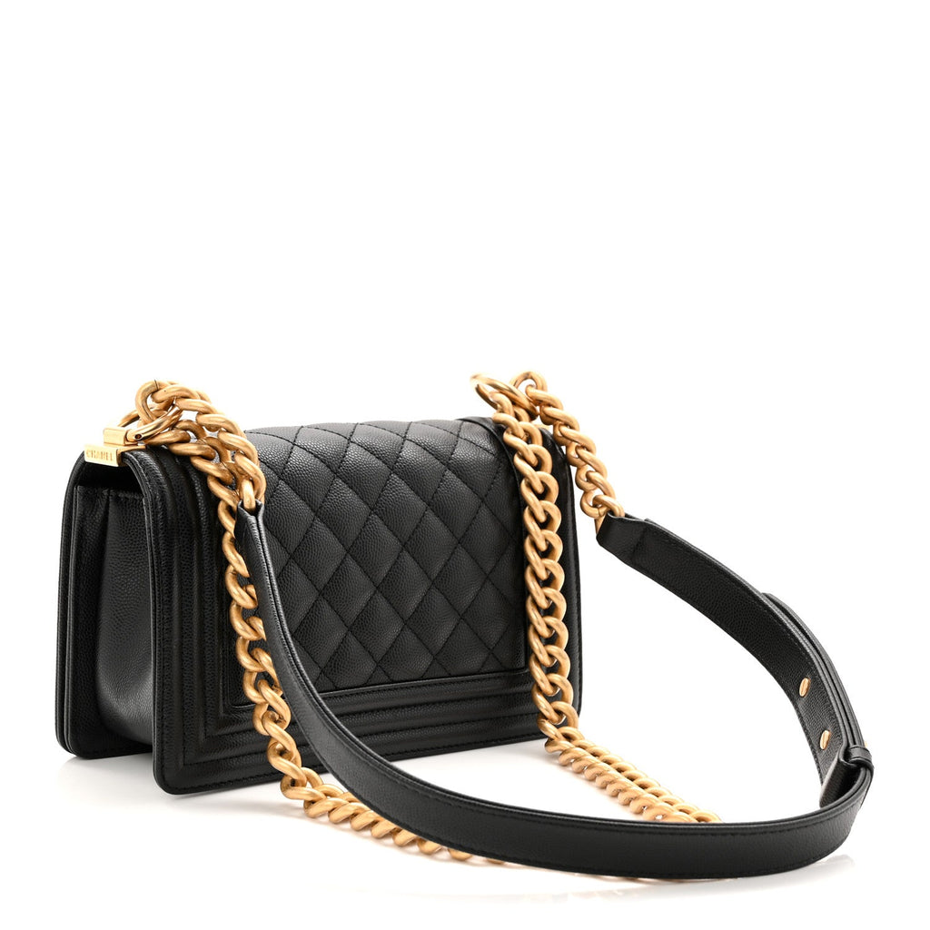 Chanel Caviar Quilted Small Boy Flap Black